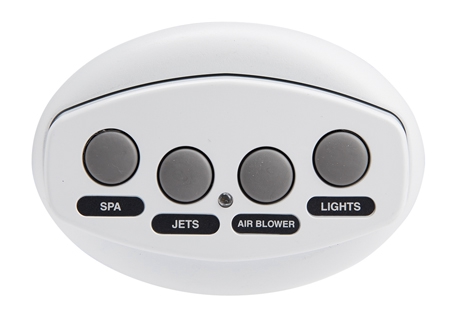 Pentair iS4 Spa-Side Remote Control | 4 Button White 250 ft Cable | 521889