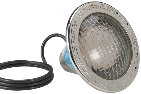 Pentair AmerliteÂ® Incandescent Pool Light with Stainless Steel Facering | 120W, 400W , 15-Ft Cord | 78441100