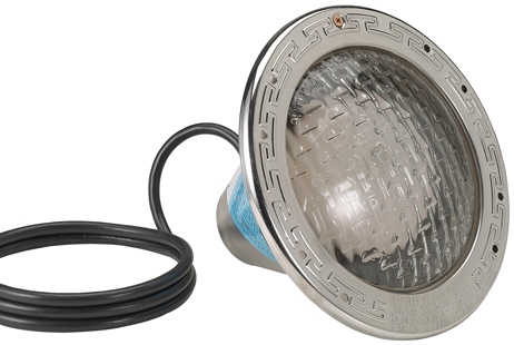 Pentair Amerlite® Incandescent Pool Light with Stainless Steel Facering | 120W, 400W , 15-Ft Cord | 78441100
