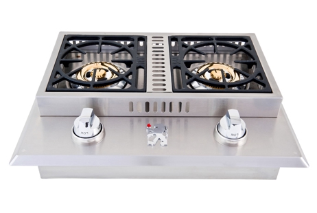 Lion Premium Grills Double Side Burner Stainless Steel Natural Gas | L1634