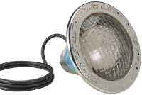Pentair AmerliteÂ® Incandescent Pool Light with Stainless Steel Facering | 120V, 500W, 50-Ft Cord | 78458100