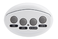 Pentair iS4 Spa-Side Remote Control |  4 Button White 100 ft Cable | 521885