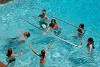 SR Smith Swim N' Spike Volleyball Residential Game | with 20' Net and Anchors | Polished Steel | VOLY20