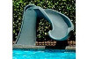 SR Smith Cyclone Pool Slide | Right Turn, Taupe | 698-209-58110