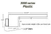 Custom Cascades 3000 Series ABS Sheeting Waterfall 36" Long with 12" Extended Lip | Tan | 3000-36T