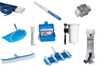 Maintenance Kit Pool Only - Pole, Brush, Leaf Rake, Vac Hose, Vac Head, Test Kit, Thermometer, Corrosion Check Valve, Chlorinator, Auto Fill